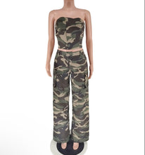 Load image into Gallery viewer, Camo 2 Piece Pants Set
